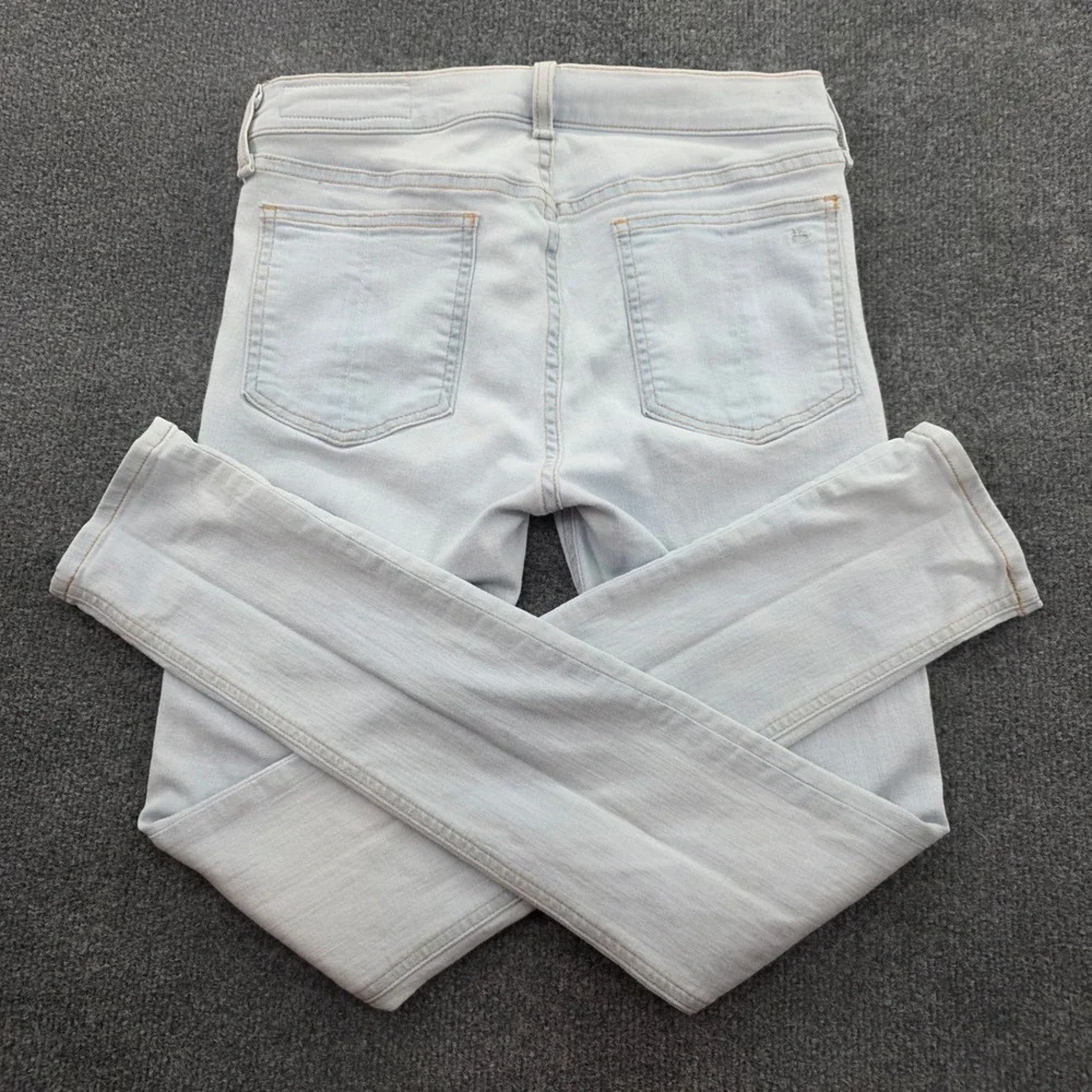 Rag & Bone Skinny Jeans Clean Chaseys Light Wash Denim 29 Blue Womens‎ USA Made